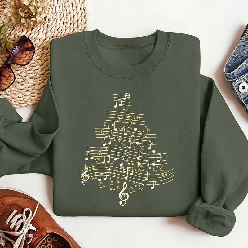 sweatshirts kids starry ridge -Christmas Tree Music Sweatshirt