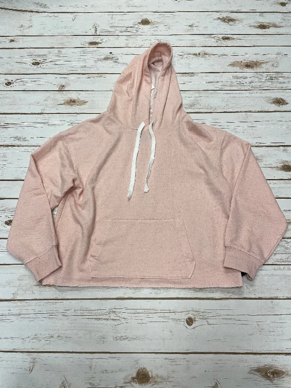 tweed-jute sweatshirts classic -Sweatshirt Hoodie By Splendid In Pink, Size: S