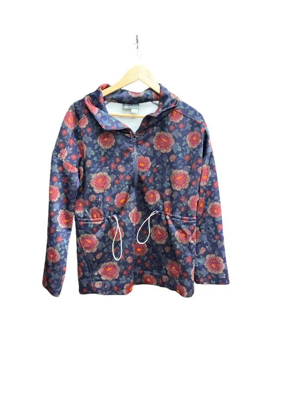 silk-ramie sweatshirts light luxe -Sweatshirt Collar By Saturday/sunday In Floral Print, Size: S