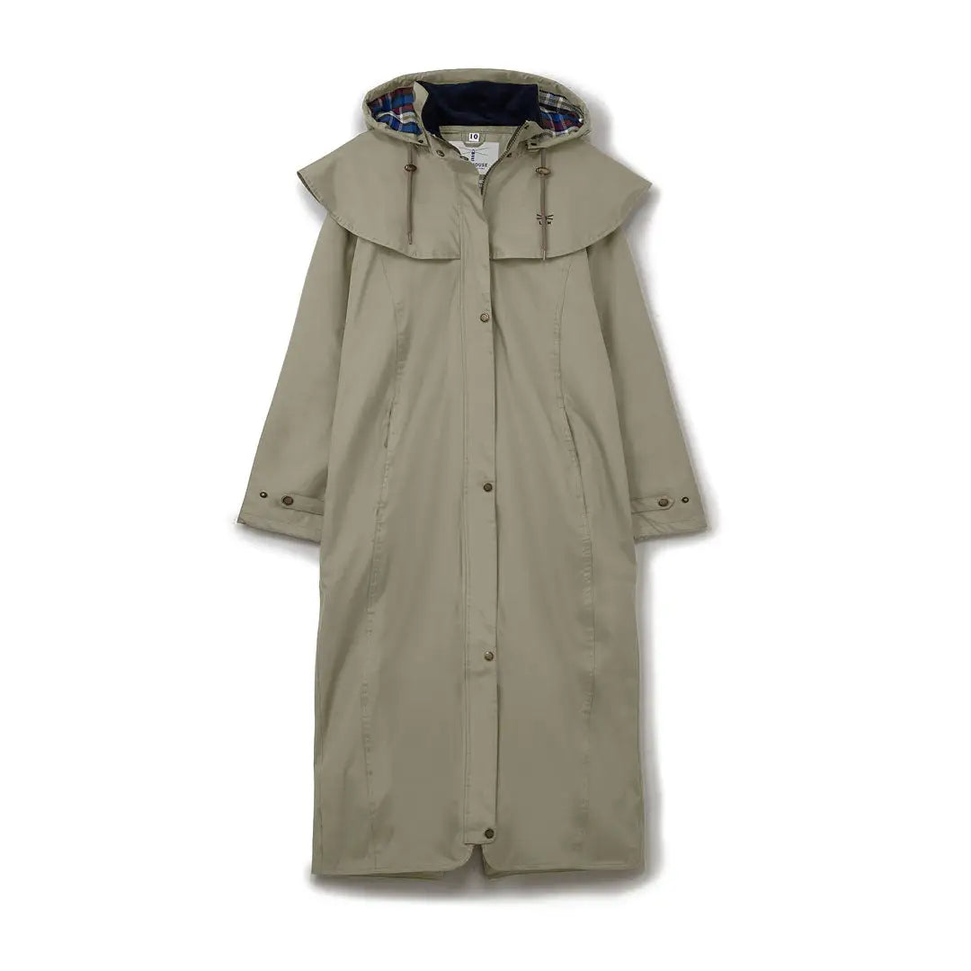 jacket with draped piping -Lighthouse Outback Full Length Ladies Waterproof Raincoat