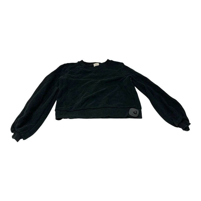 leather-ramie sweatshirts hybrid -Sweatshirt Crewneck By A New Day In Black, Size: Xs