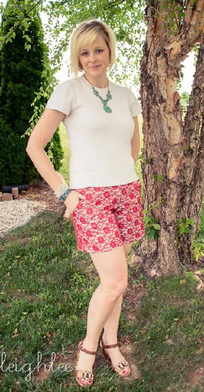 lilac burst shorts -Taylor Shorts PDF Sewing Pattern in Sizes 0 to 18