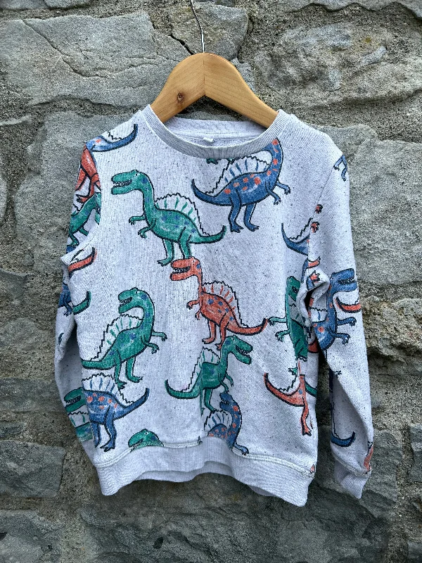 sweatshirts kids lunar canyon -Dinosaurs grey sweatshirt  4-5y (104-110cm)