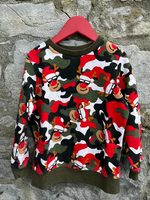 sweatshirts with lattice hem -Rudolph camouflage sweatshirt  5y (110cm)