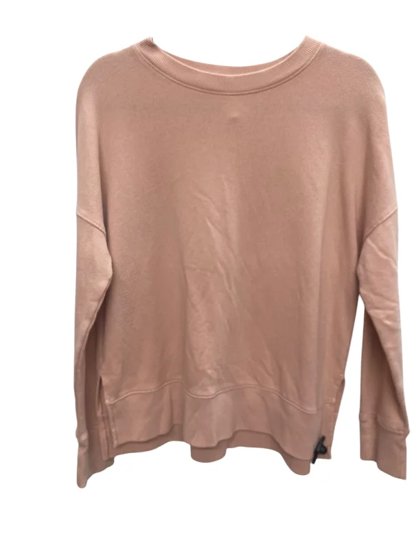 sweatshirts women arctic ochre -Sweatshirt Crewneck By Time And Tru In Pink, Size: M