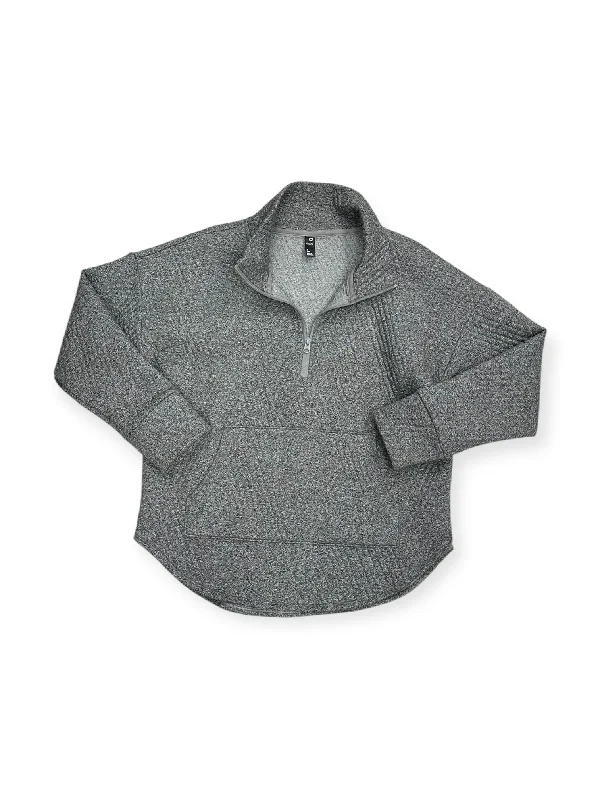 wool-ramie sweatshirts warm -Athletic Sweatshirt Crewneck By Gapfit In Grey, Size: S