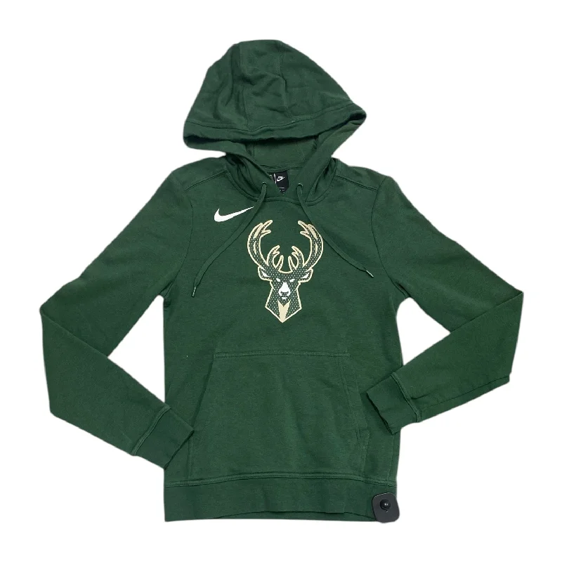 wool-ramie sweatshirts warm -Athletic Sweatshirt Hoodie By Nike In Green, Size: Xs