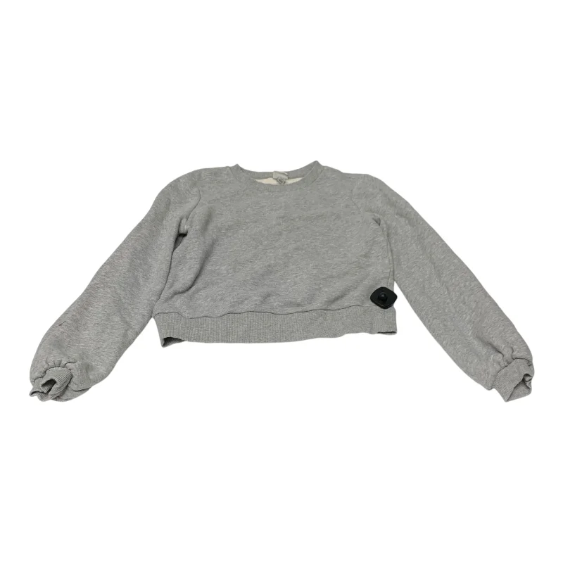 sweatshirts with draped hem -Sweatshirt Crewneck By A New Day In Grey, Size: Xs