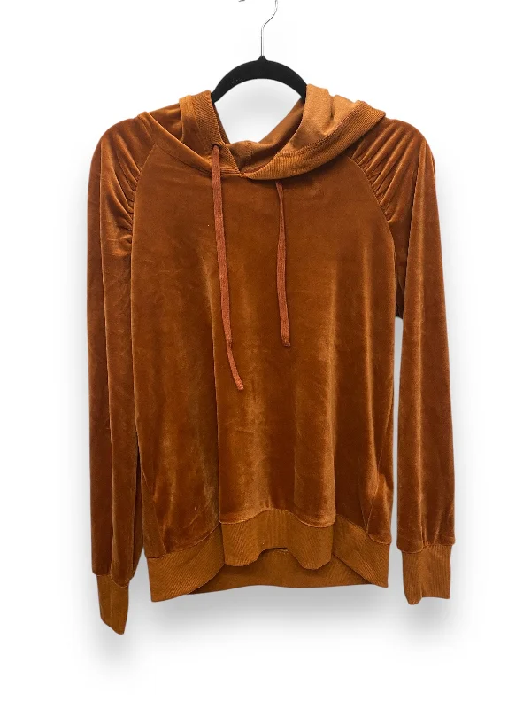 jute-ramie sweatshirts rustic -Sweatshirt Hoodie By Jane And Delancey In Brown, Size: M