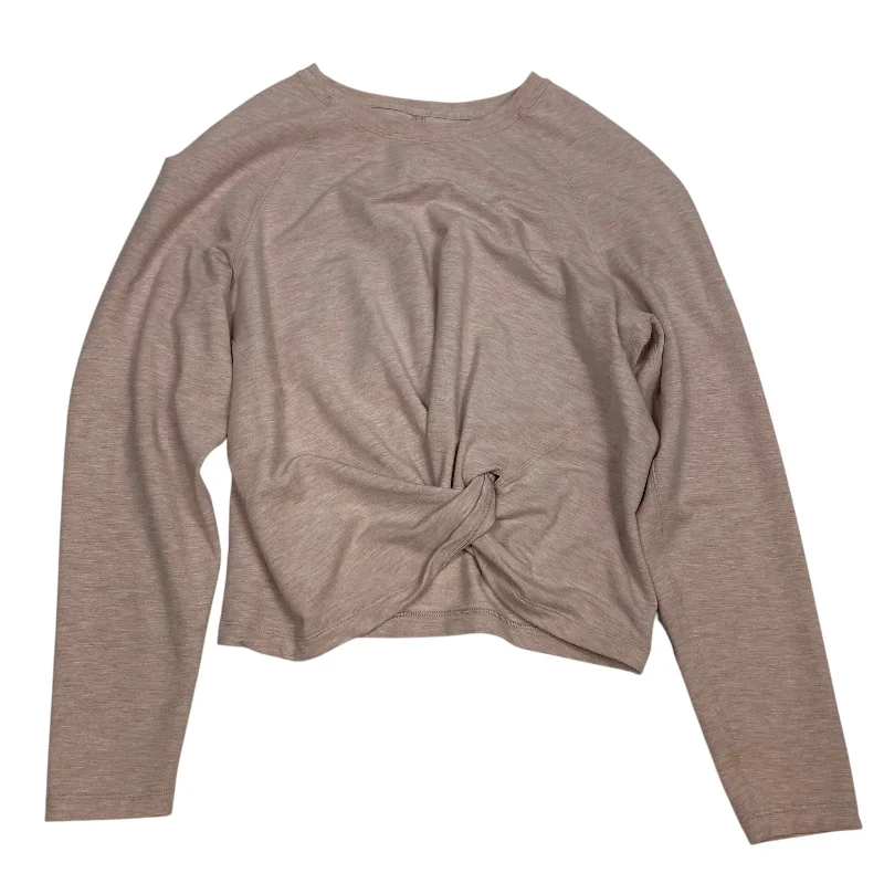 jute-silk sweatshirts rustic -Athletic Sweatshirt Crewneck By Lululemon In Pink, Size: M