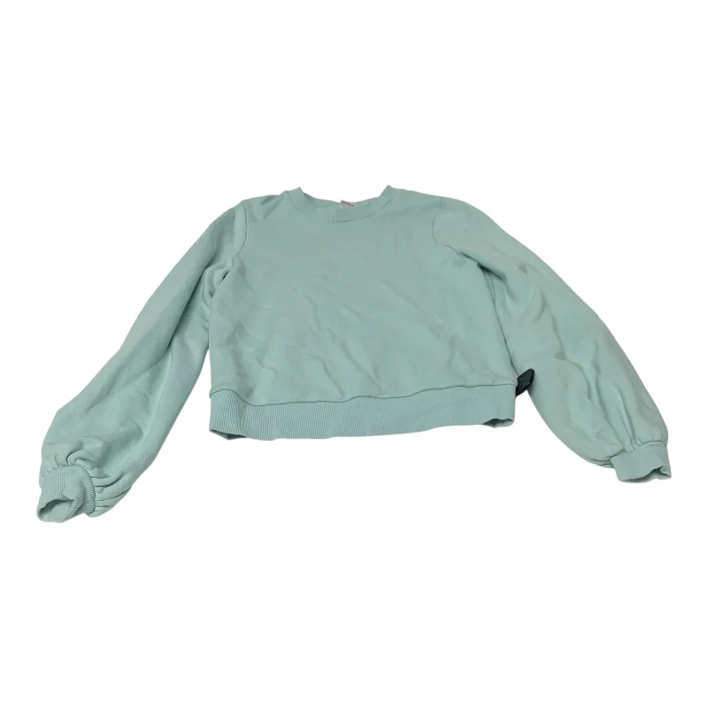 sweatshirts with glitter trim -Sweatshirt Crewneck By A New Day In Teal, Size: Xs