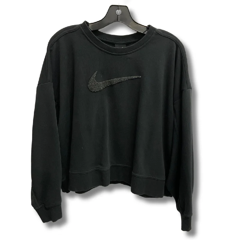 cropped sweatshirts desert layer -Athletic Sweatshirt Crewneck By Nike In Black, Size: Xl