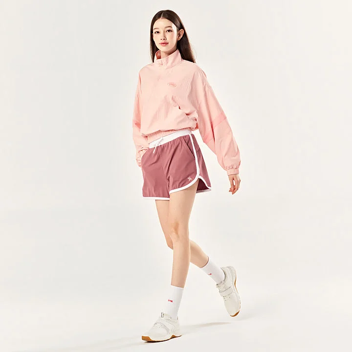 run cozy shorts -Ribbed Color Block Dolphin Shorts