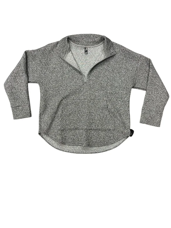 sweatshirts men trail splice -Athletic Sweatshirt Collar By Gapfit In Grey, Size: L