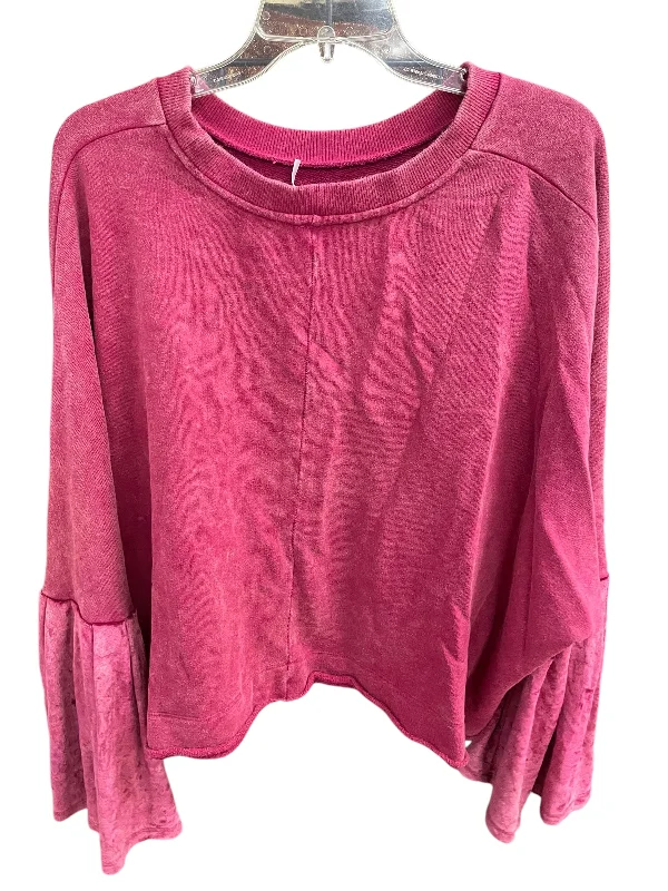 sienna sweatshirts earthy shine -Sweatshirt Crewneck By Free People In Pink, Size: M