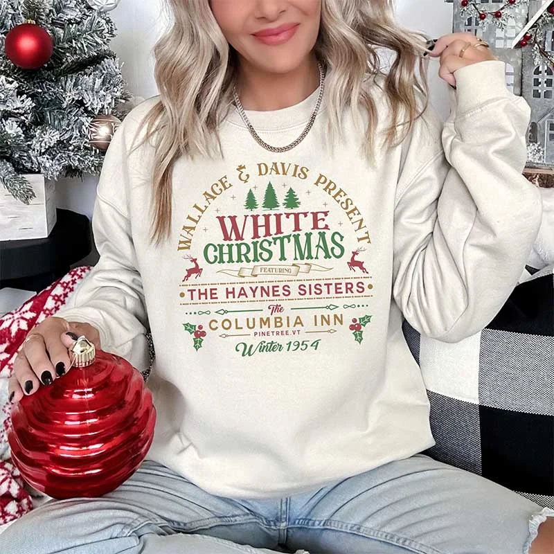 basalt sweatshirts dark tone -White Christmas Movie Sweatshirt