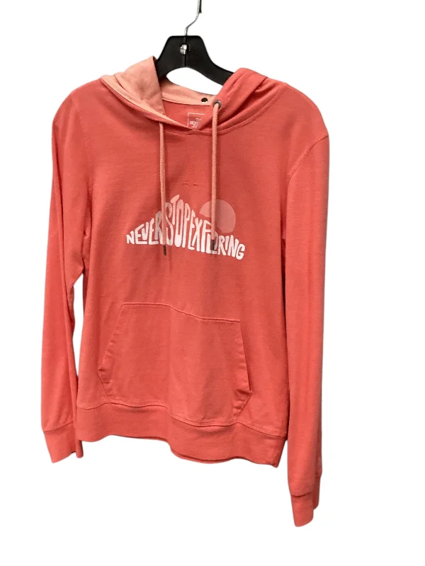 sweatshirts women soft marigold -Athletic Sweatshirt Hoodie By The North Face In Orange, Size: L