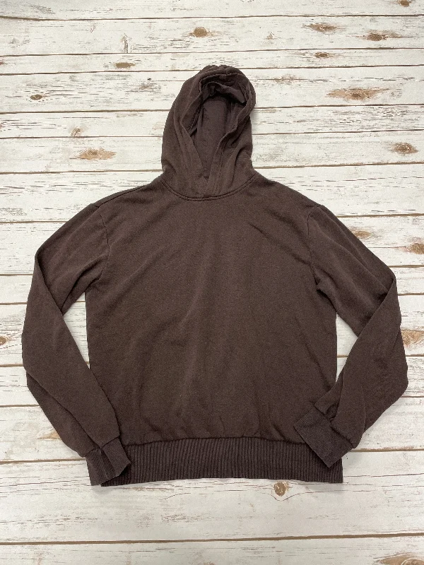 sweatshirts with ruched trim -Sweatshirt Hoodie By Divided In Brown, Size: Xs