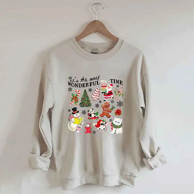 sweatshirts with bead trim -It's the Most Wonderful Time Sweatshirt