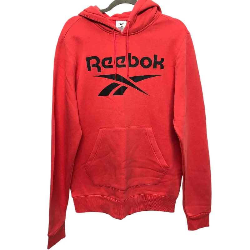 sweatshirts men trail grid -Athletic Sweatshirt Hoodie By Reebok In Pink, Size: M