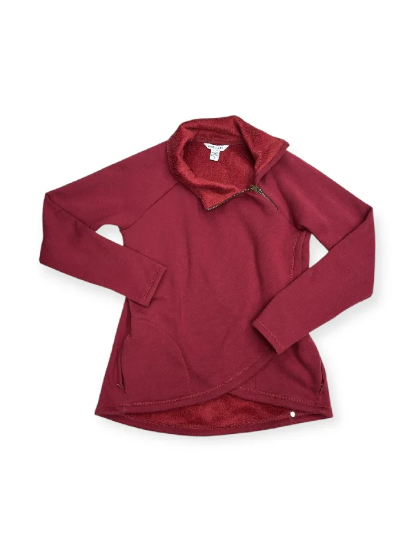 mosaic-jute sweatshirts bold -Athletic Sweatshirt Crewneck By Athleta In Red, Size: S