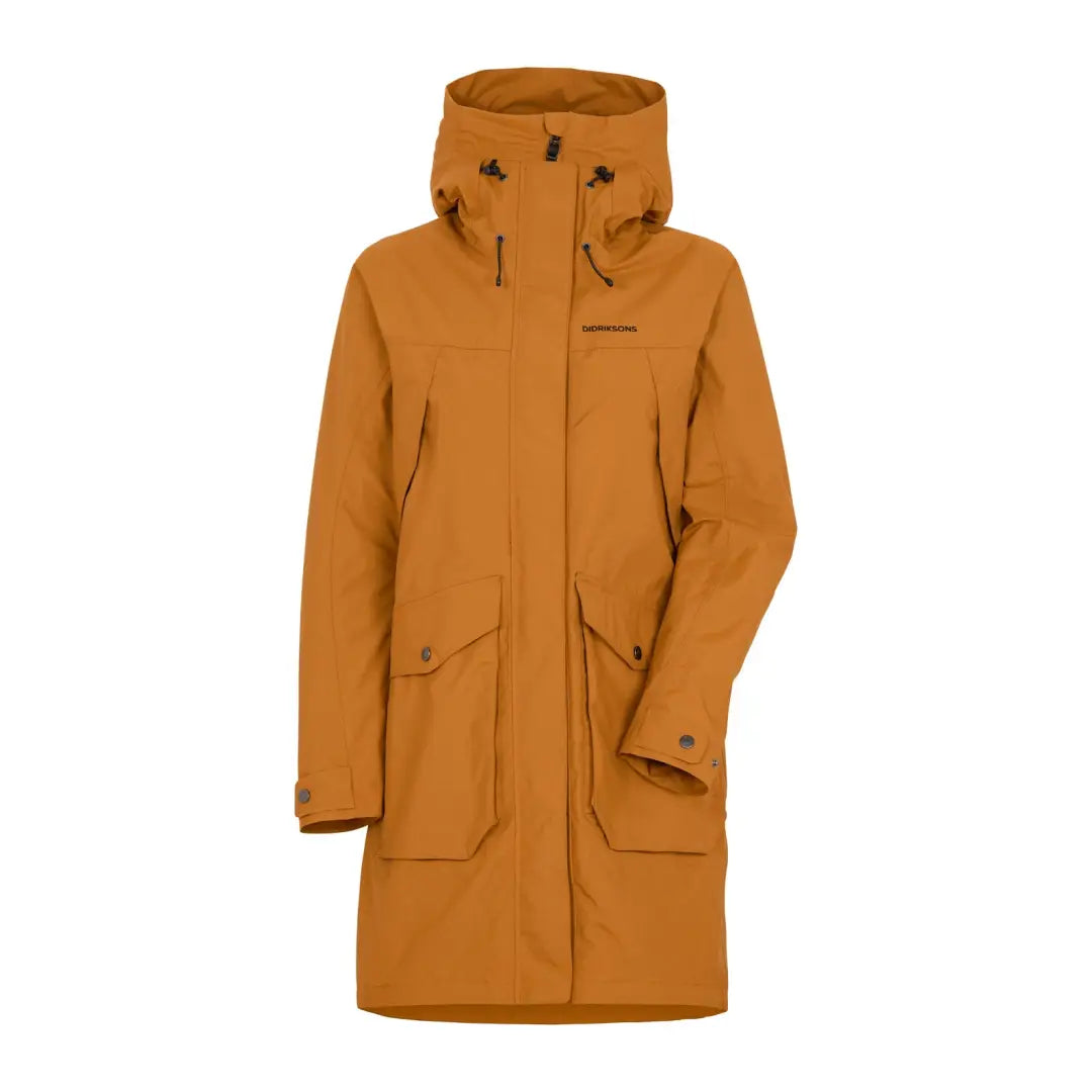 long jacket adventure layer -Didriksons Thelma Womens Parka 8