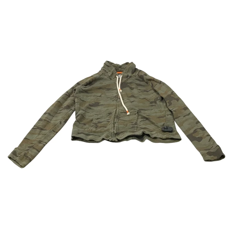 sweatshirts women misty sage -Sweatshirt Hoodie By Lucky Lotus In Camouflage Print, Size: L