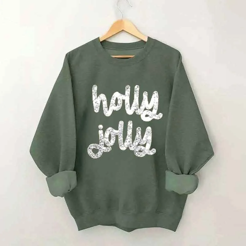 sweatshirts teens solar ochre -Holly Jolly Christmas Sweatshirt