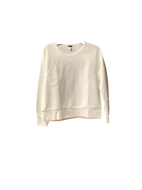 sweatshirts with prism patches -Athletic Sweatshirt Crewneck By J. Crew In White, Size: M