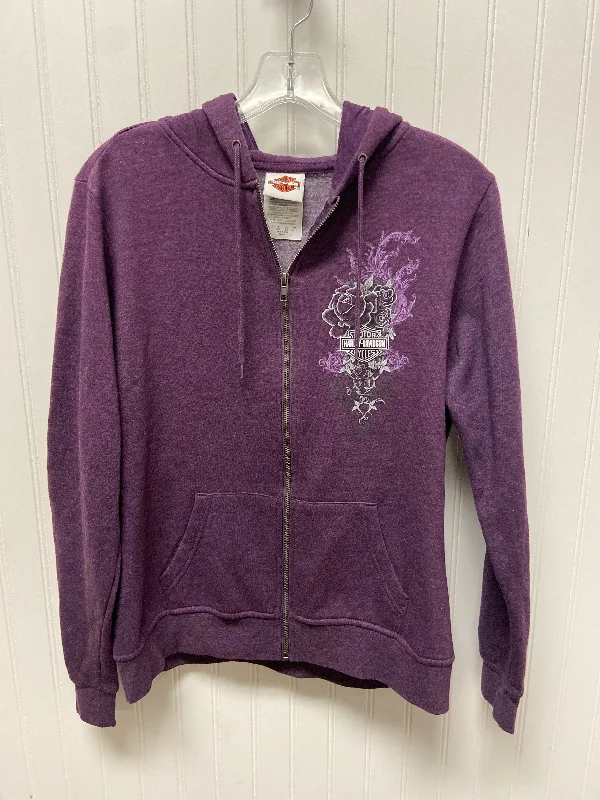 sweatshirts teens solar sage -Sweatshirt Hoodie By Harley Davidson In Purple, Size: L