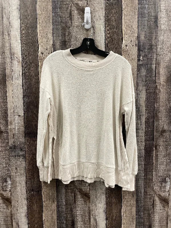 hemp-jute sweatshirts eco -Sweatshirt Crewneck By Aerie In Ivory, Size: Xxs