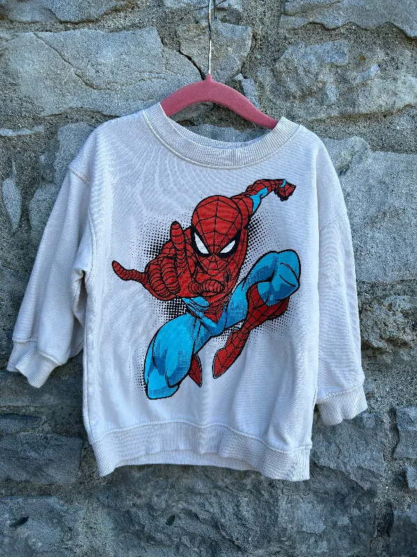 sweatshirts men nomad weave -Spider-Man beige sweatshirt  3-4y (98-104cm)