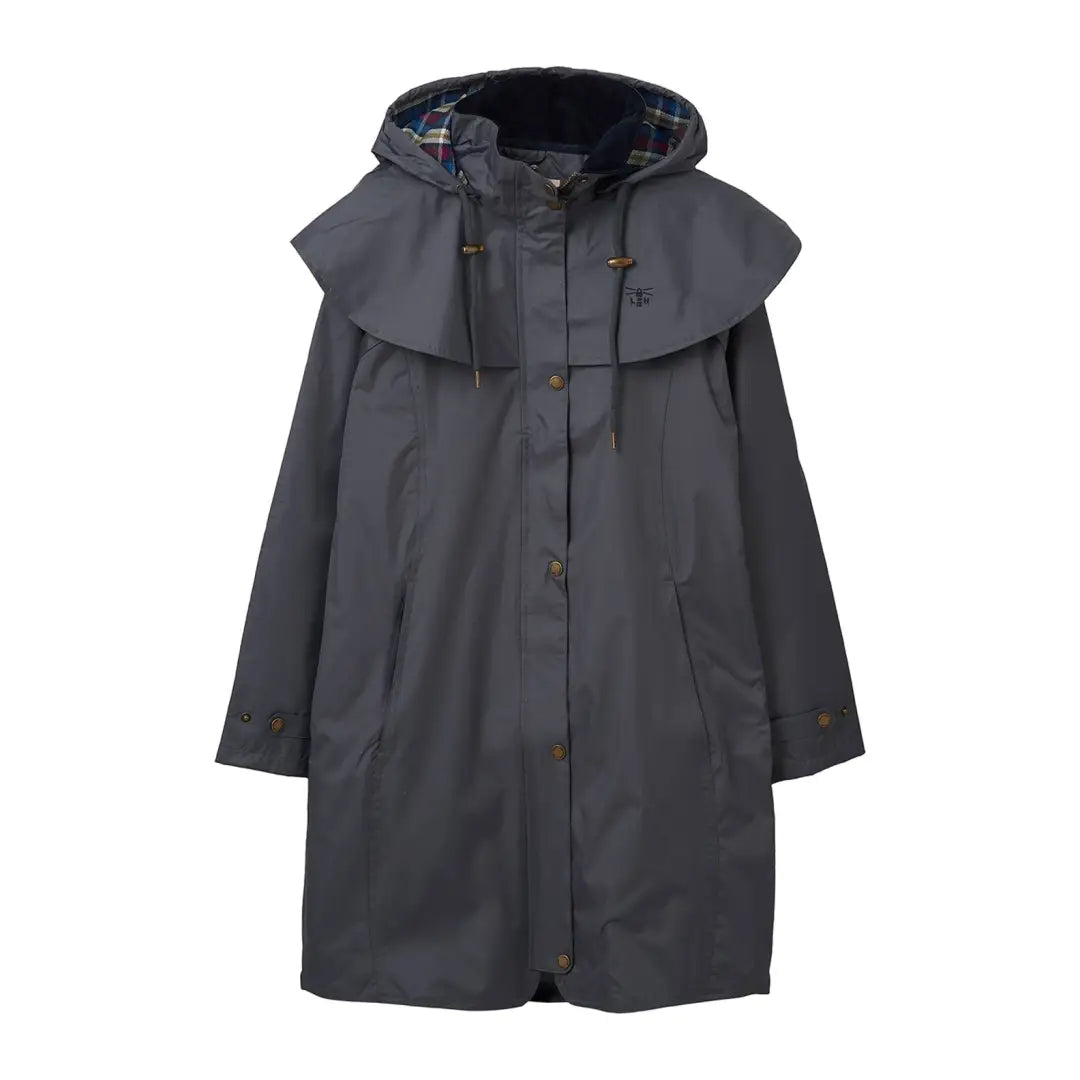 jacket with ruched trim -Lighthouse Outrider 3/4 Length Ladies Waterproof Raincoat