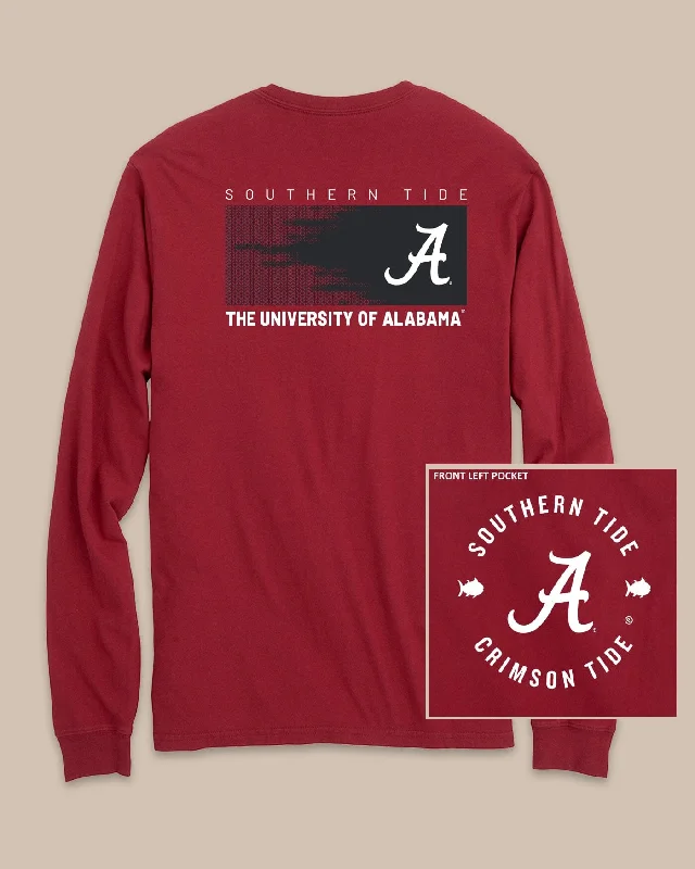 citron glow t-shirts -Alabama Crimson Tide Gameday Hexagon Gradient T-Shirt