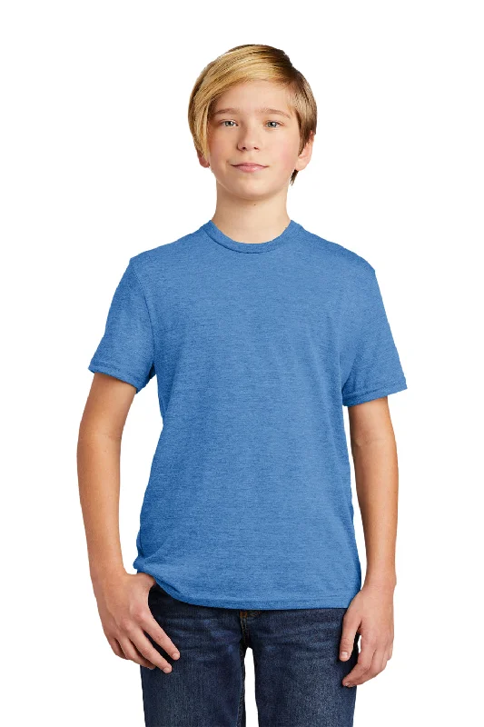 slate rugged t-shirts -Allmade Youth Short Sleeve Crewneck T-Shirt - Azure Blue