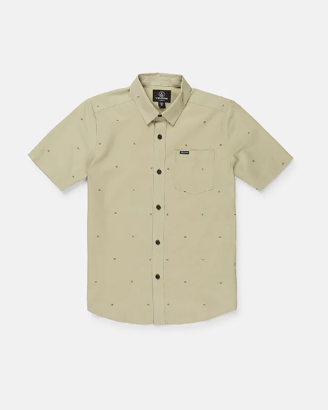 herringbone t-shirts -Big Boys Bankstone Short Sleeve Shirt - Light Olive