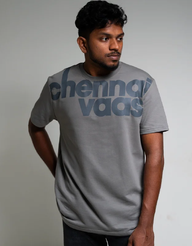 universal fit t-shirts -CHENNAI VAASI GREY T-SHIRT