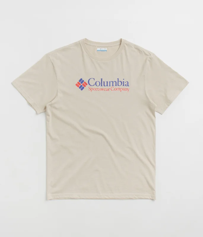 gunmetal t-shirts -Columbia CSC Basic Logo T-Shirt - Dark Stone / CSC Retro Logo