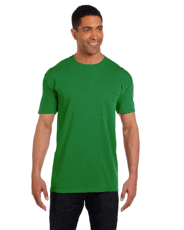 cotton soft t-shirts -Comfort Colors Garment-Dyed Pocket T-Shirt | Clover