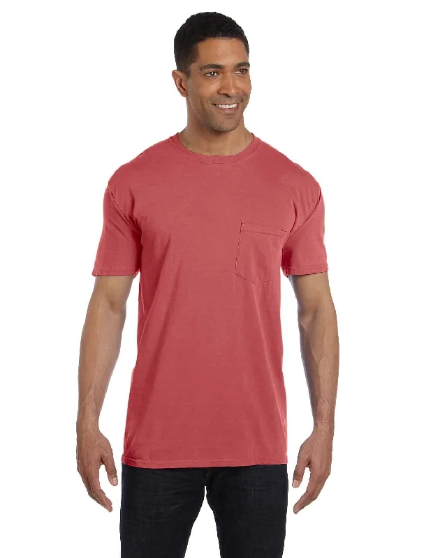 universal fit t-shirts -Comfort Colors Garment-Dyed Pocket T-Shirt | Cumin