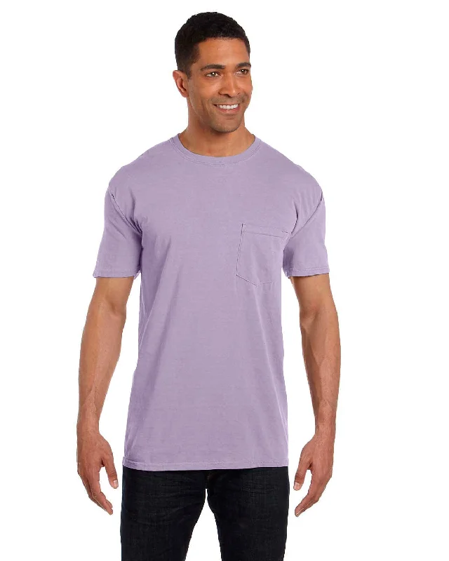 flame glow t-shirts -Comfort Colors Garment-Dyed Pocket T-Shirt | Orchid