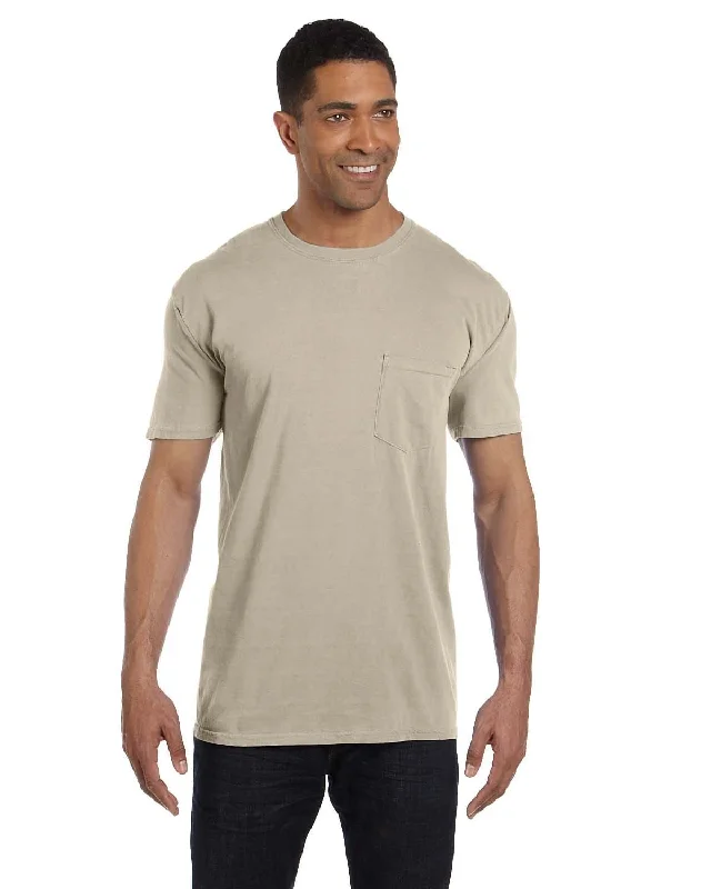 curve flash t-shirts -Comfort Colors Garment-Dyed Pocket T-Shirt | Sandstone