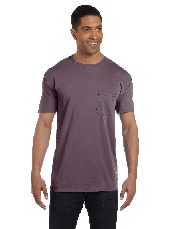 indigo burst t-shirts -Comfort Colors Garment-Dyed Pocket T-Shirt | Wine