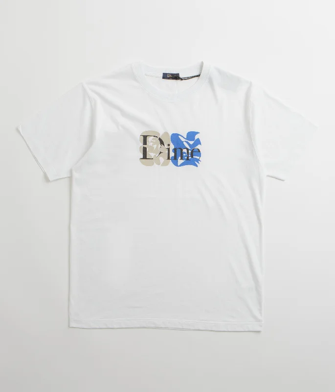 slim burst t-shirts -Dime Classic Duo T-Shirt - White