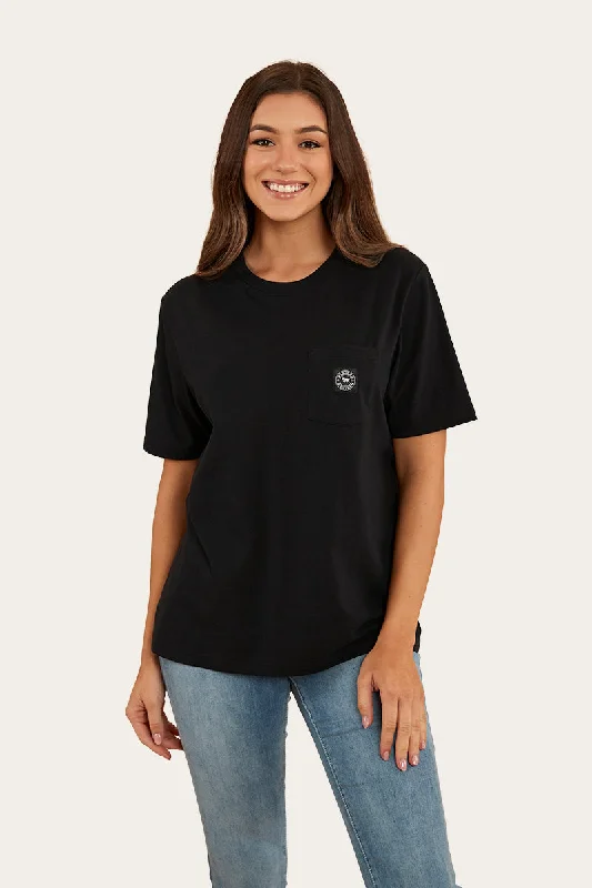 trail-ready t-shirts -Esther Womens Loose Fit T-Shirt - Black