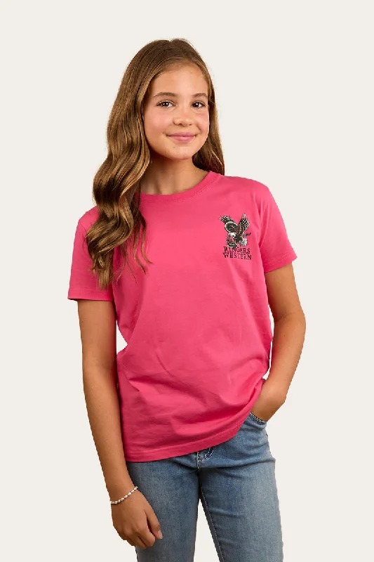 chevron trim t-shirts -Eyrie Kids Classic Fit T-Shirt - Melon