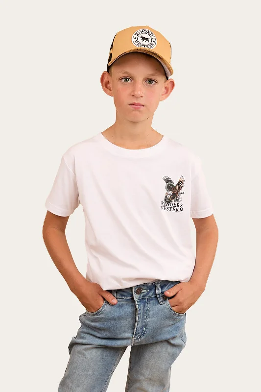 royal burst t-shirts -Eyrie Kids Classic Fit T-Shirt - White