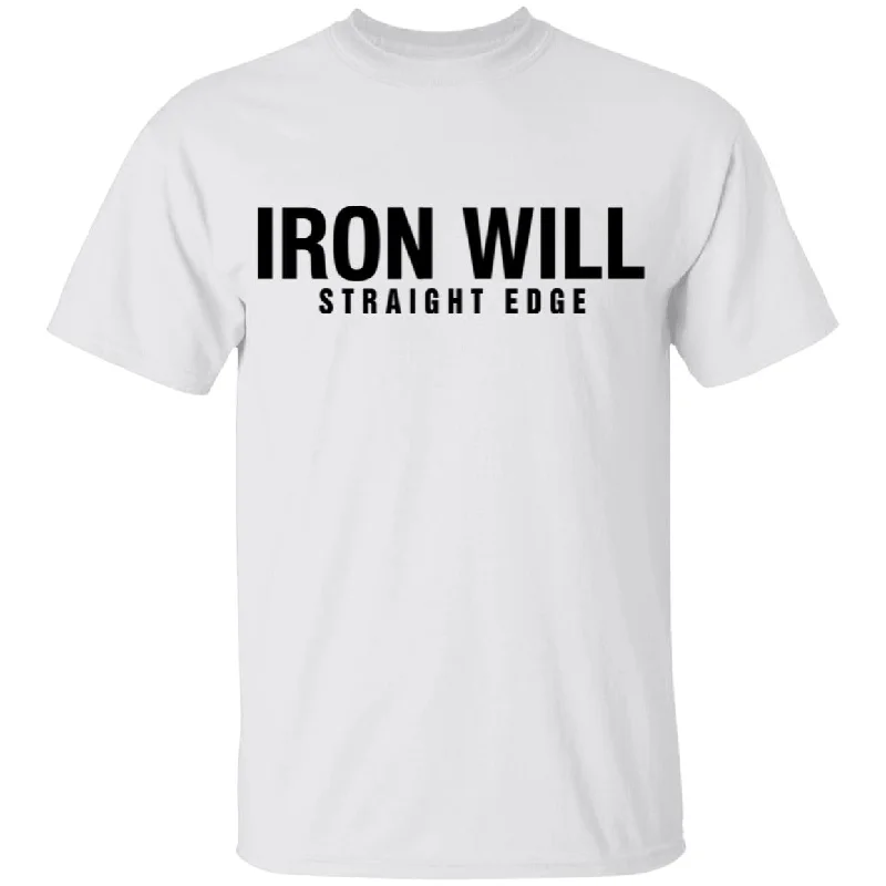 polished casual t-shirts -Iron Will Straight Edge T-Shirt light