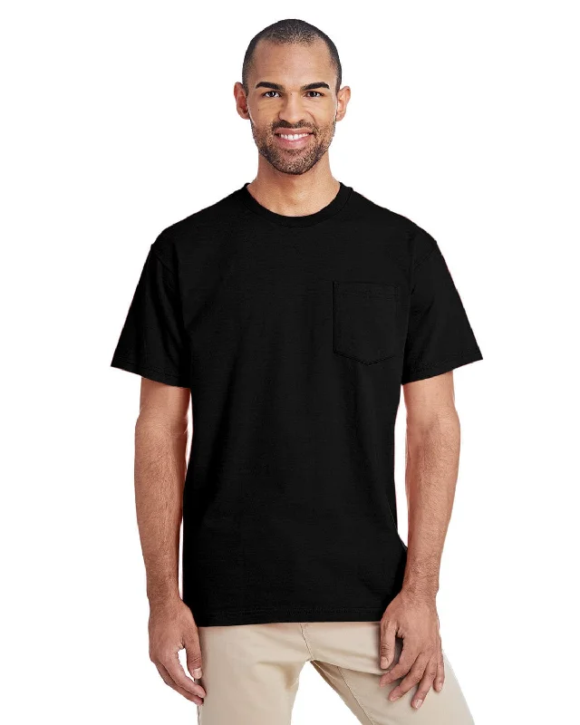 ochre stretch t-shirts -Gildan Hammer T-Shirt with Pocket | Black