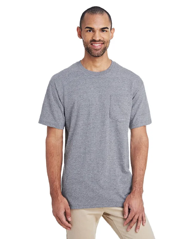 coal glow t-shirts -Gildan Hammer T-Shirt with Pocket | Rs Sport Grey